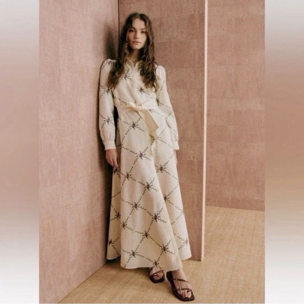 Sezane Floral Bella Dress NWT SIZE 36 EU